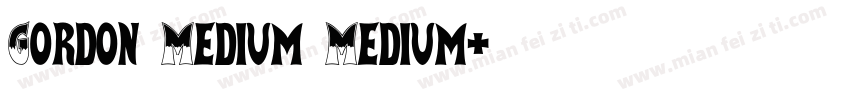 Gordon Medium Medium字体转换